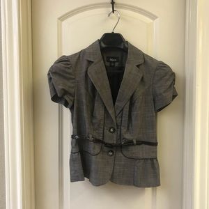 Brown Short Sleeve Jacket